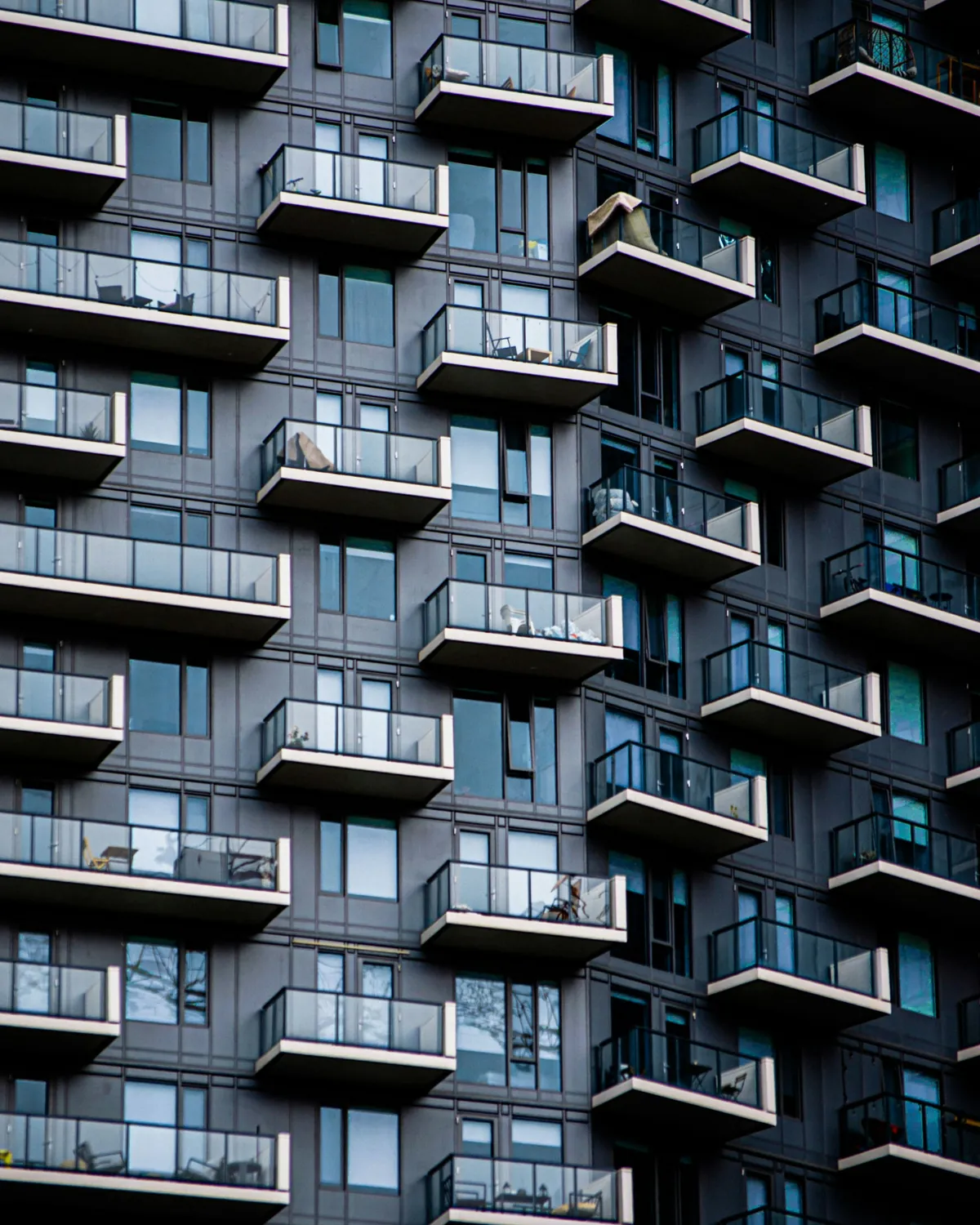 A modern apartment building